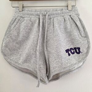 Hype And‎ Vice Cotton Gray Women's Shorts with TCU Logo Sz Small